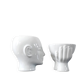 A pair of vintage ceramic plant pots.