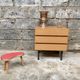 Mini dresser furniture tv / vintage hifi teak metal feet 1950 1960