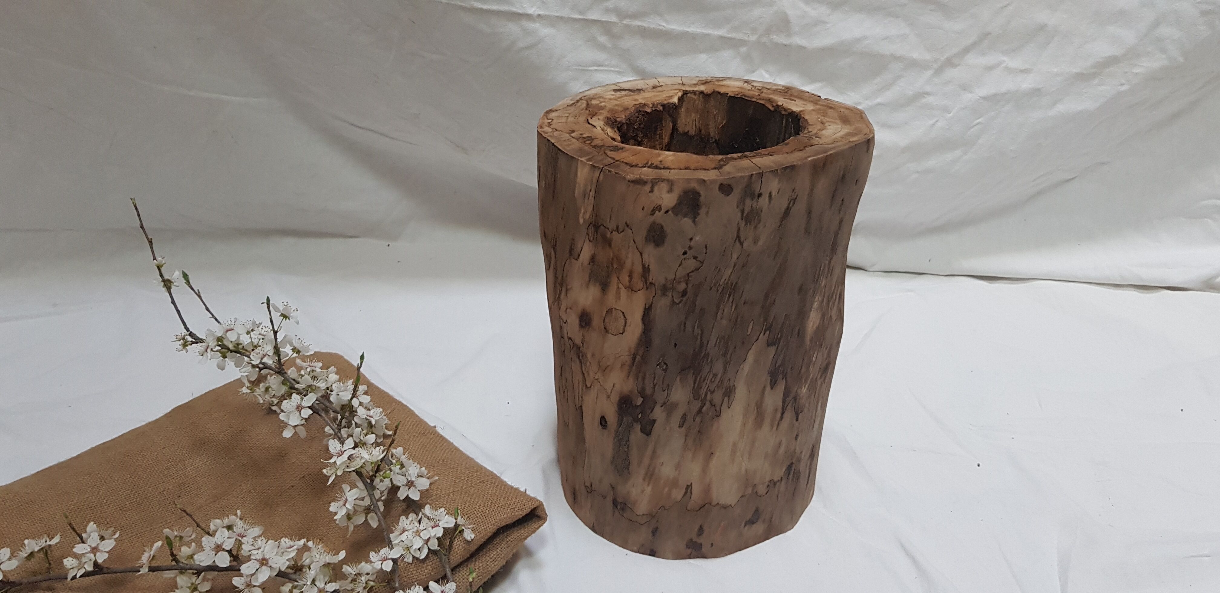 Wooden vase