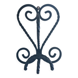 Vintage coat rack, made of wrought iron.