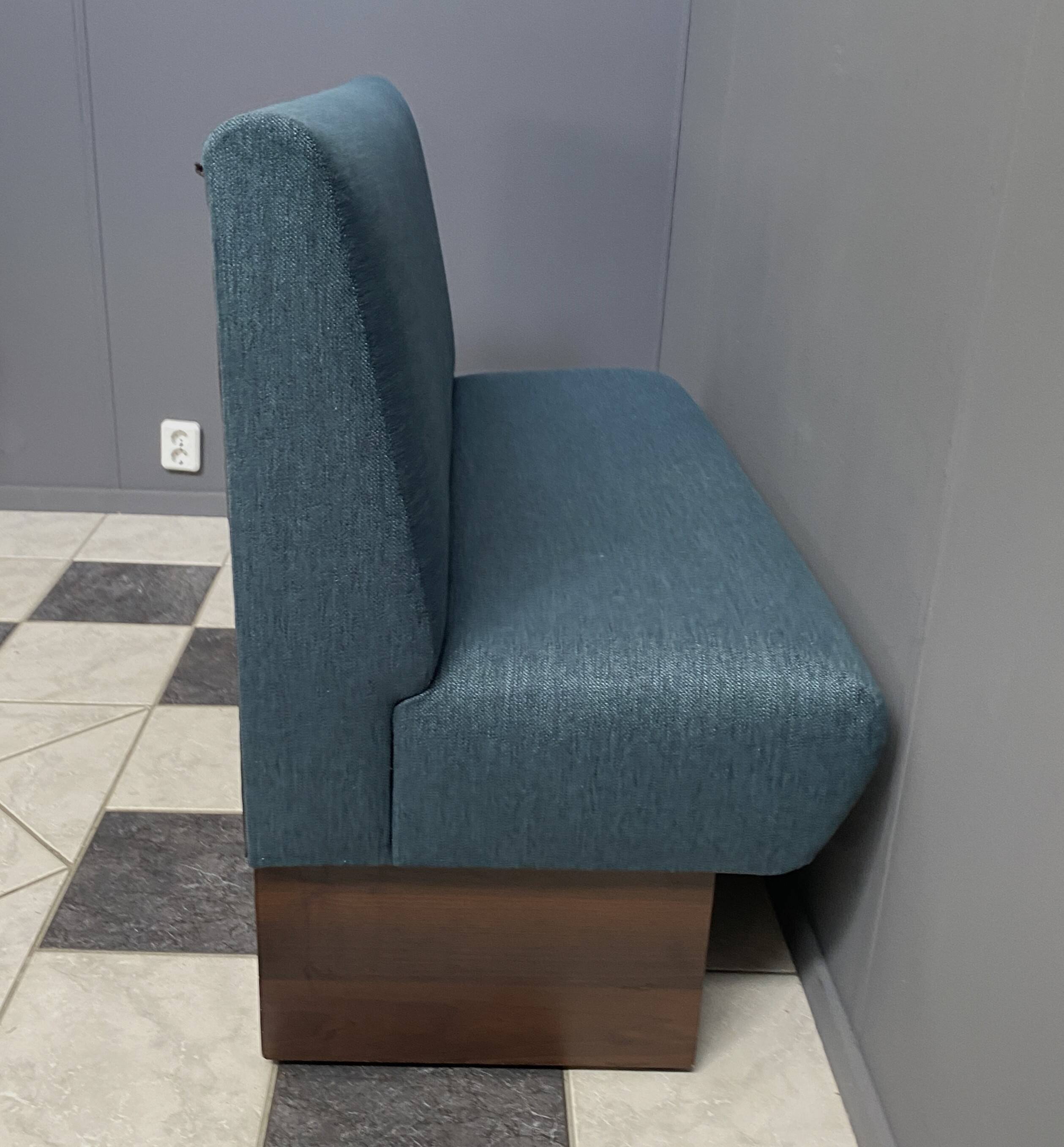 Diner seat USA style in blue fabric