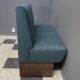 Diner seat USA style in blue fabric