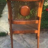 Pair of caned chairs