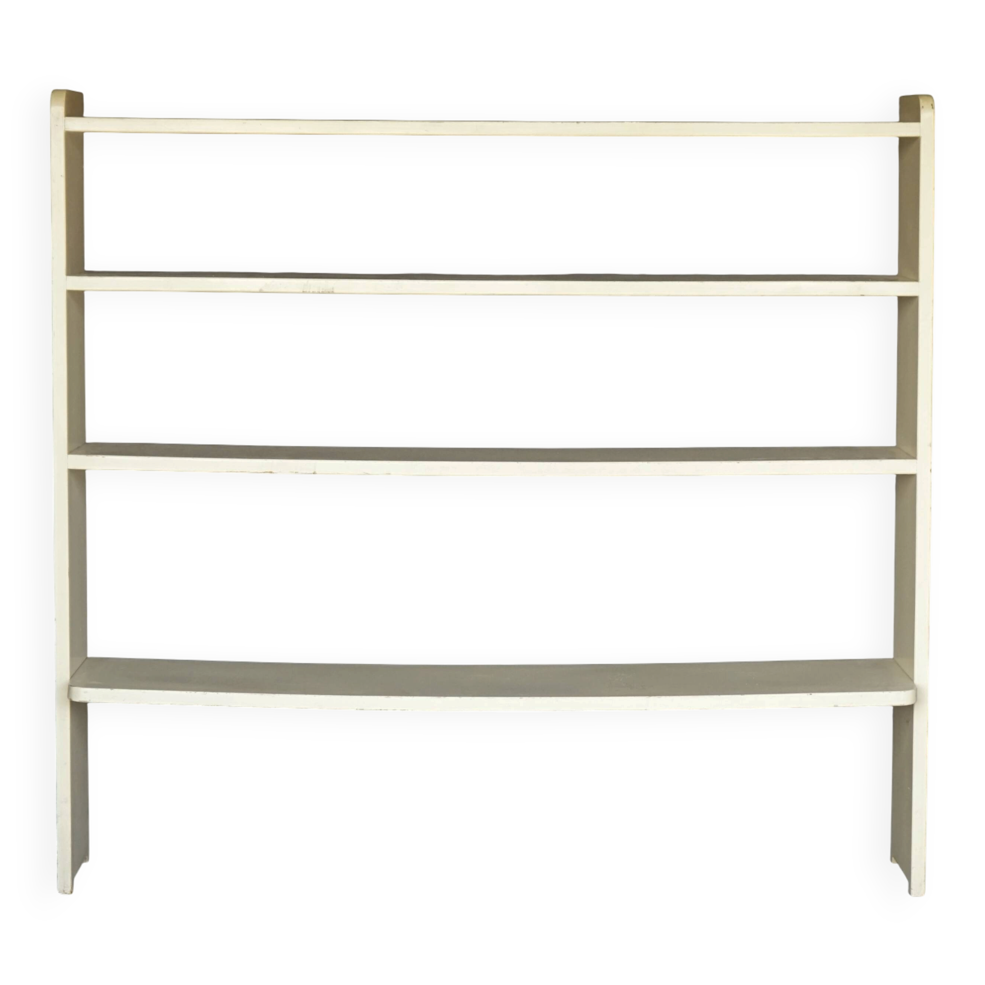 A Dutch wooden 1940s shelving unit in Modernist style