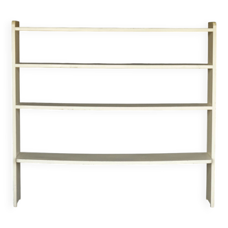 A Dutch wooden 1940s shelving unit in Modernist style