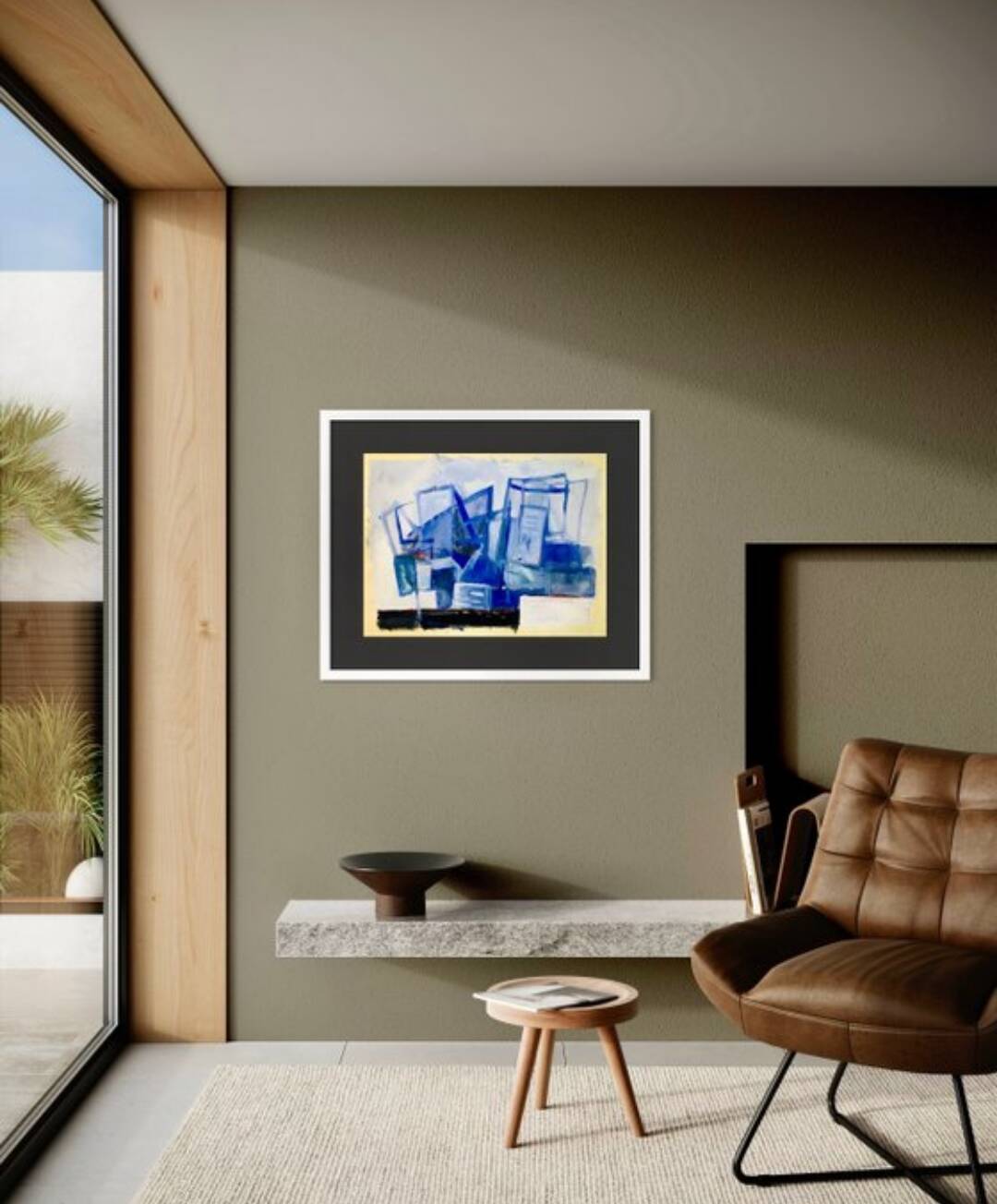 Oil on abstract paper Jean-Marie Planque