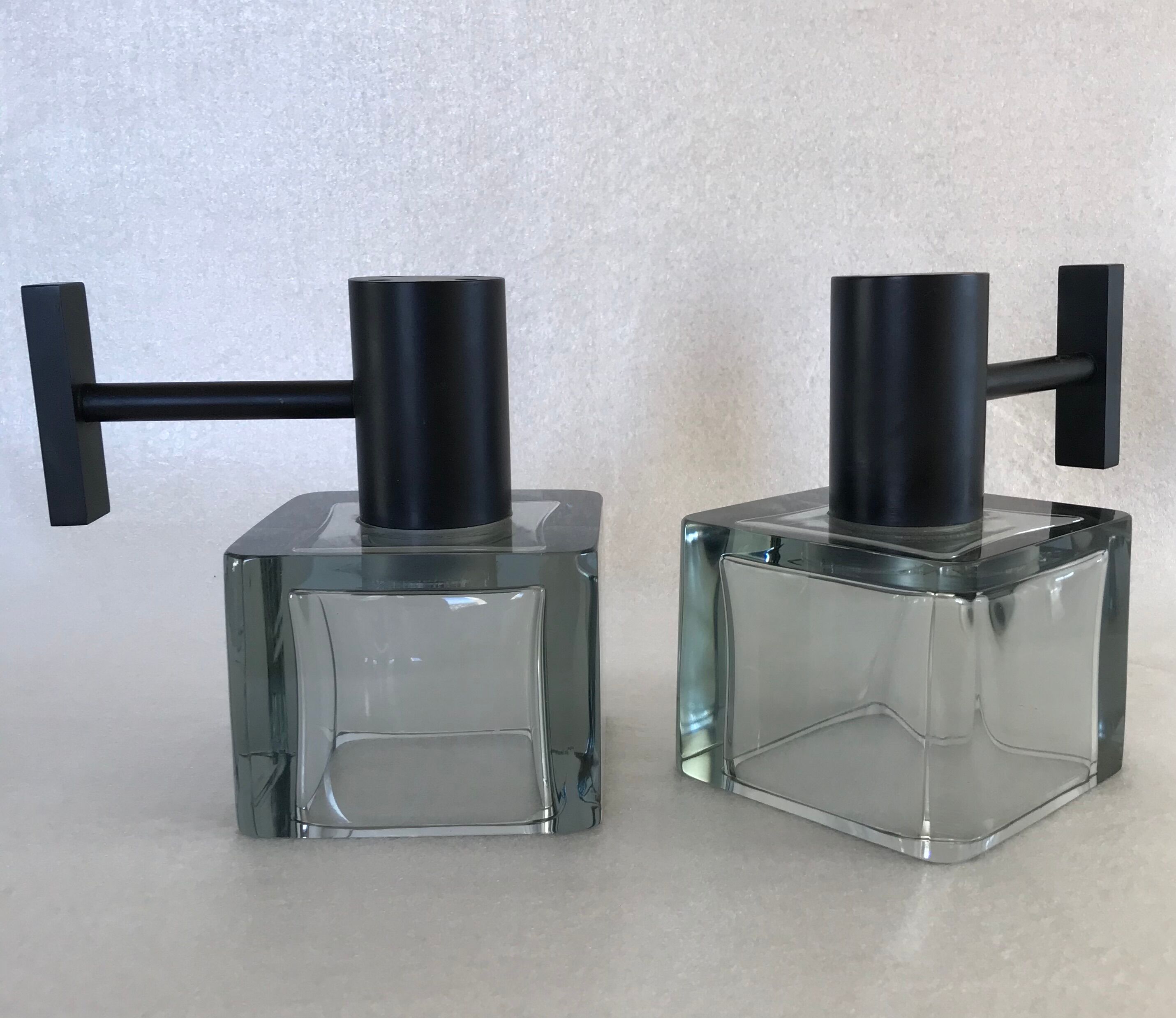 Pair of Flavio Poli sconces for Murano glass Seguso