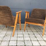 Pair of vintage Scandinavian armchairs from the 60s