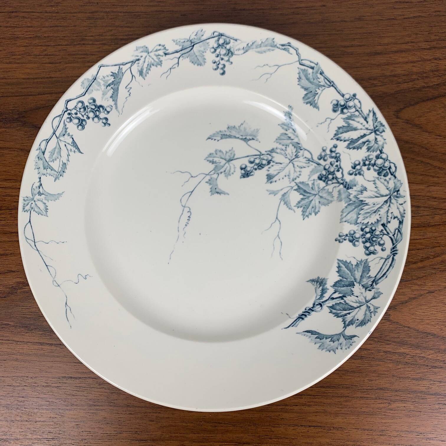 Large round iron earth dish "Pampre" model, JR