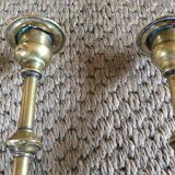 Pair of copper candle holders
