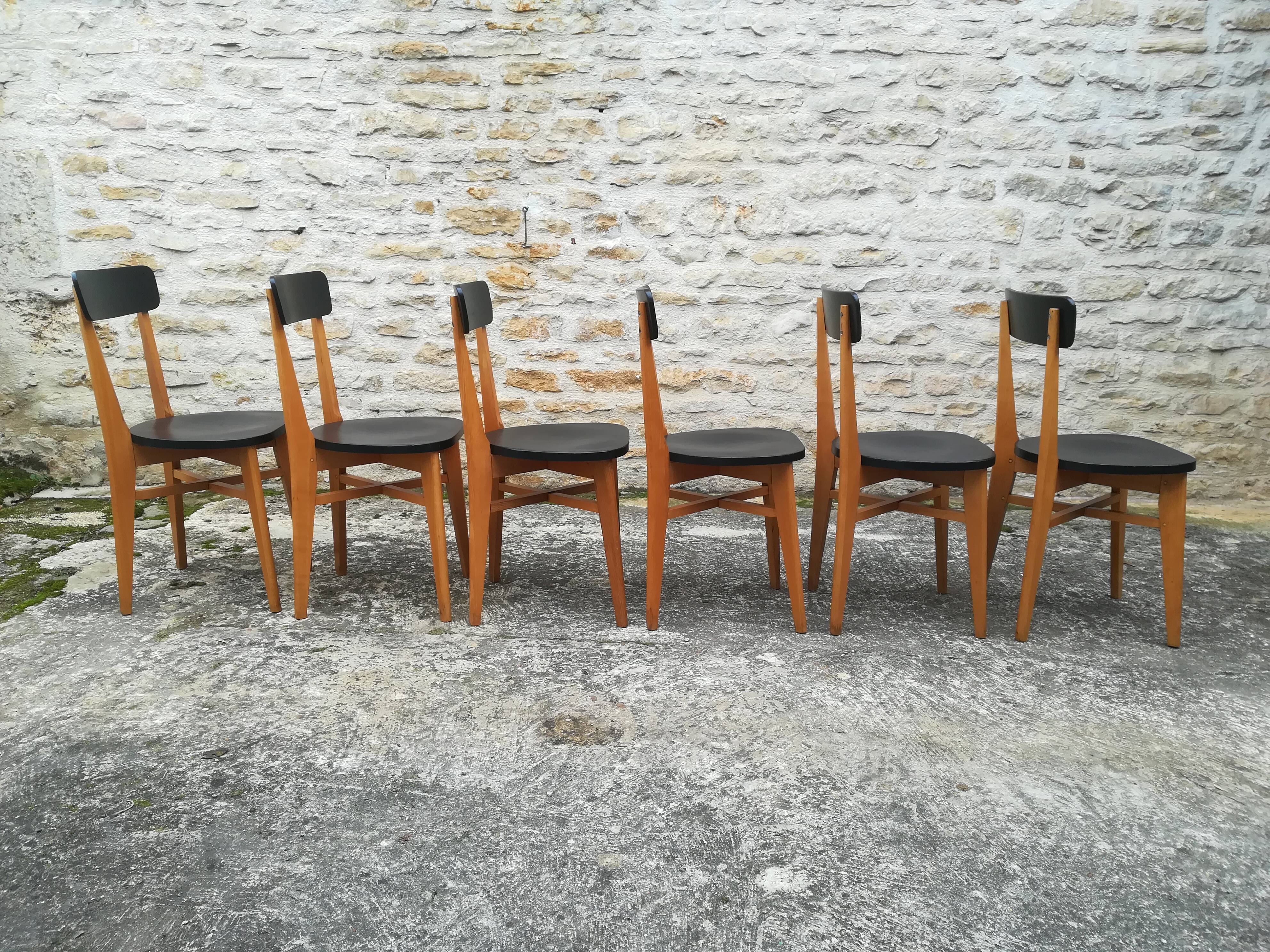 Set of 12 bistro chairs