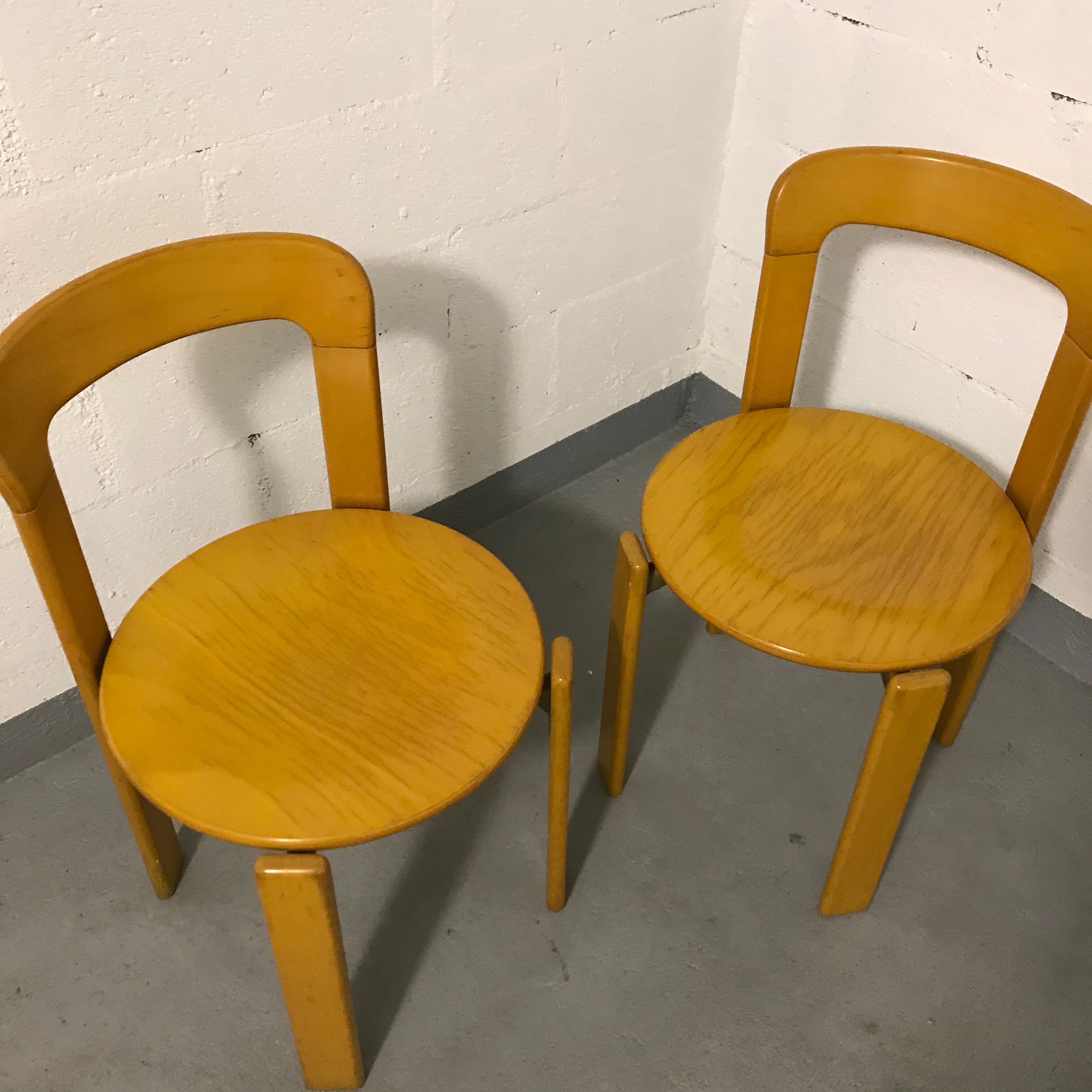 Pair of chairs "Rey" by Bruno Rey for Kusch