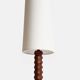 Art Deco wooden table lamp by Charles Dudouyt, France, circa 1930s.