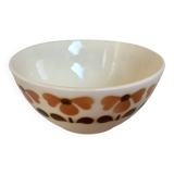Old large bowl with stencil patterns