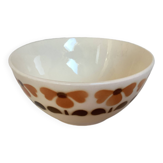 Old large bowl with stencil patterns