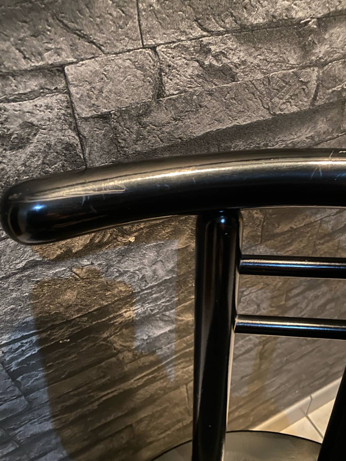 Postmodern chair in Italian Memphis design.