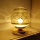 Gold table lamp in Art Deco glasswork