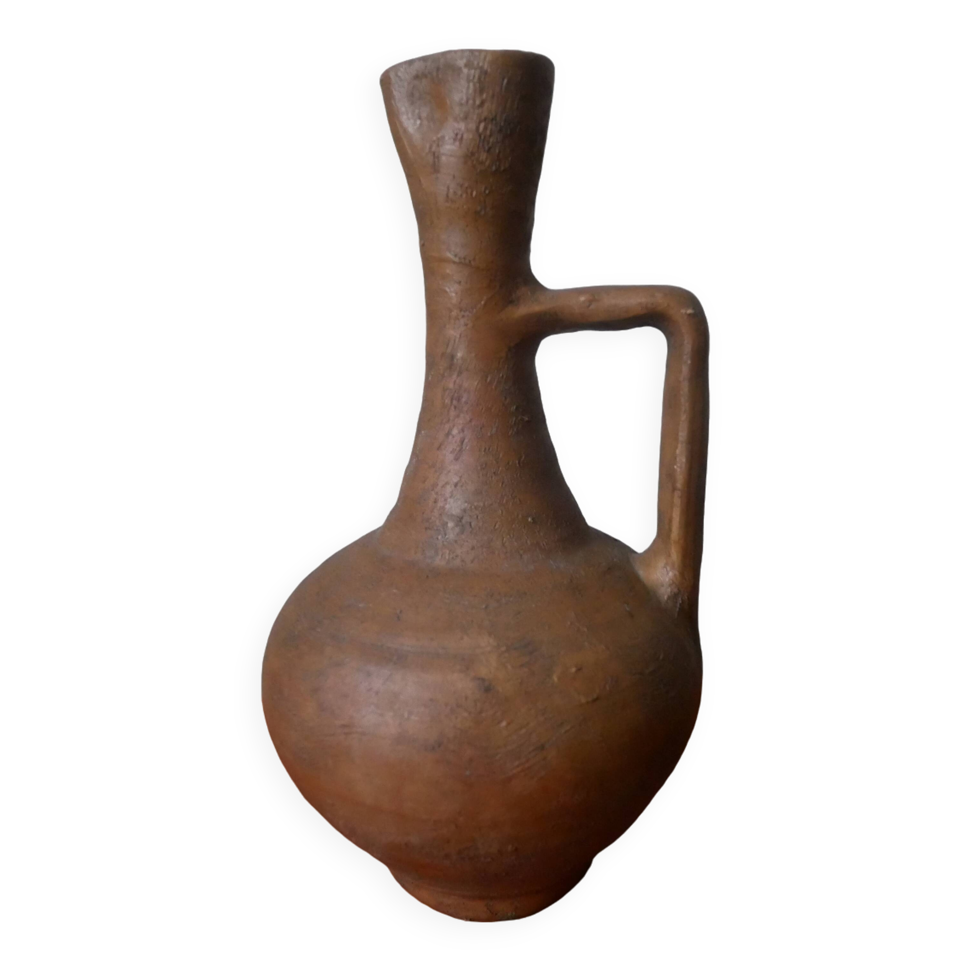 Ceramic jar pottery handmade terracotta vase soliflore decoration countryside slow