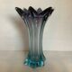 Vase flower star glass Murano bicolor