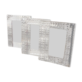 Set of 3 vintage crystal frames