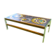 Vintage Ceramic Low Table 1960-70 Abstract Decorations