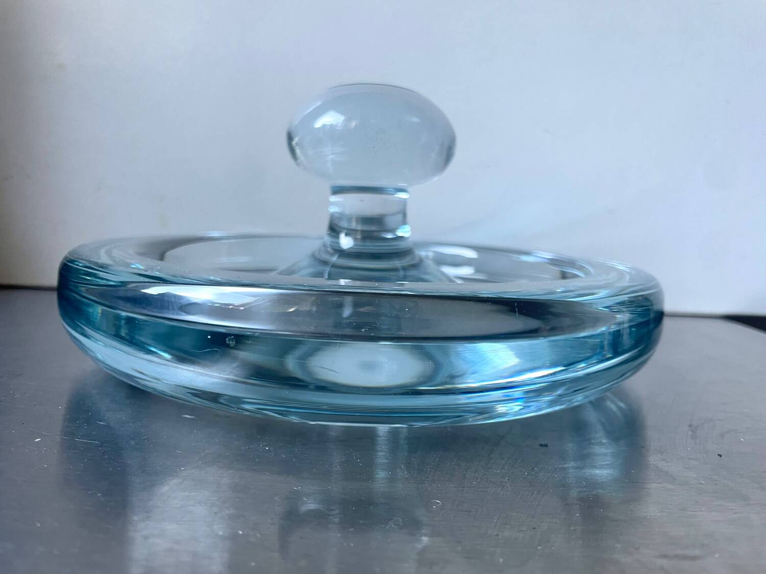 Holmegaard Sculptural bowl design by Per Lutken Denmark 1950’s