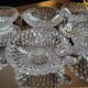 Cut Glass Dessert/Punch Bowls - Diamond Style