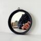 Brutalist antique mirror in wrought iron DLG Jean Touret