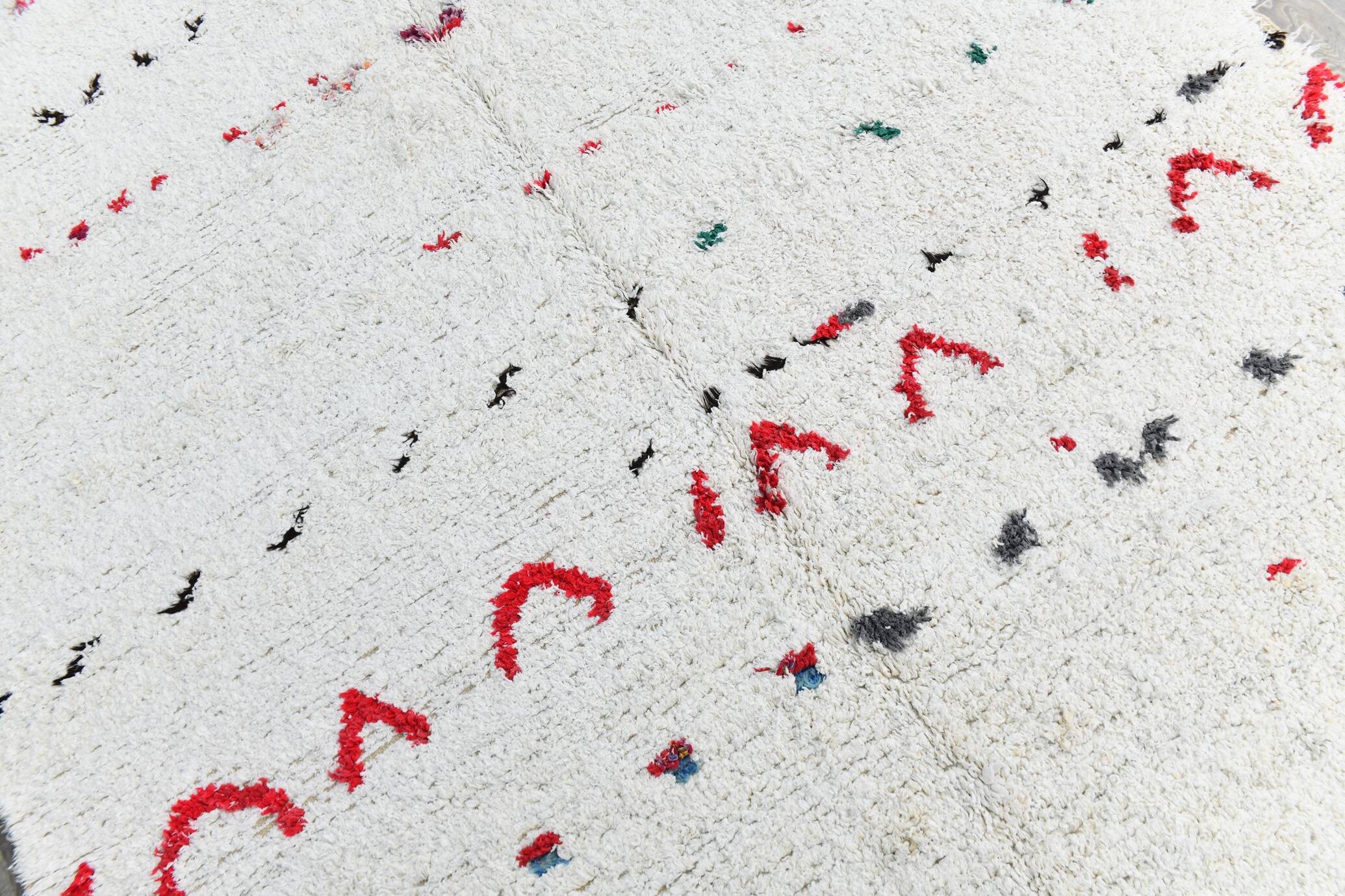 6x9 Off White Contemporary Vintage Rug, 198x277Cm