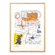 Jean-Michel Basquiat. Numbered color silkscreen print. 1990s.