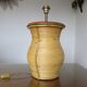 Rattan, leather, rope, and wood lamp in the style of Gabriella Crespi 60-70.