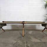 Military folding camp bed