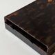 Tray - box with a lid in tortoiseshell plexiglass, 1970s design.