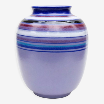 Collectable Fascie Colorate vase Aldo Londi, Mid Century ceramic, Bitosis, Rosenthal Netter