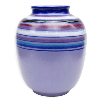 Collectable Fascie Colorate vase Aldo Londi, Mid Century ceramic, Bitosis, Rosenthal Netter