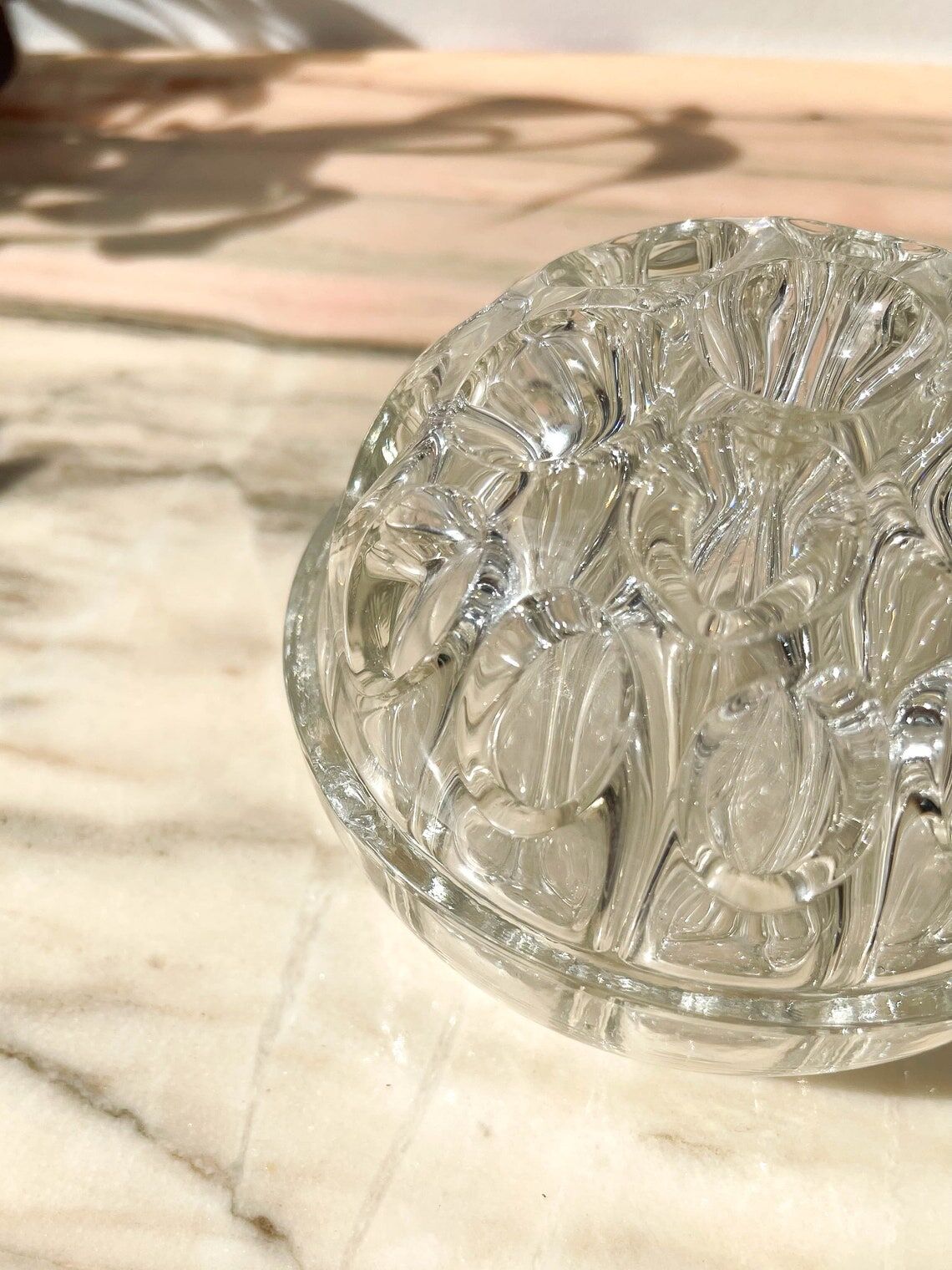 Vintage glass flower pick N4 1/2 made in France