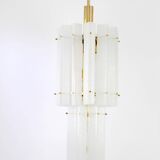 Murano glass ice pendant by Limburg, Germany, 1970s