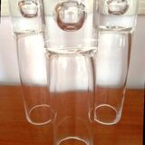 Set of 3 T. WIRKKALA vases for K. Littala, blown crystal, vintage