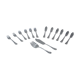 Fish service and its 6 silver-plated metal cutlery in the crossed ribbons model.