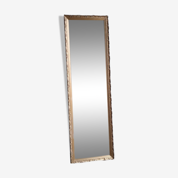 Golden stucco mirror 150x46cm