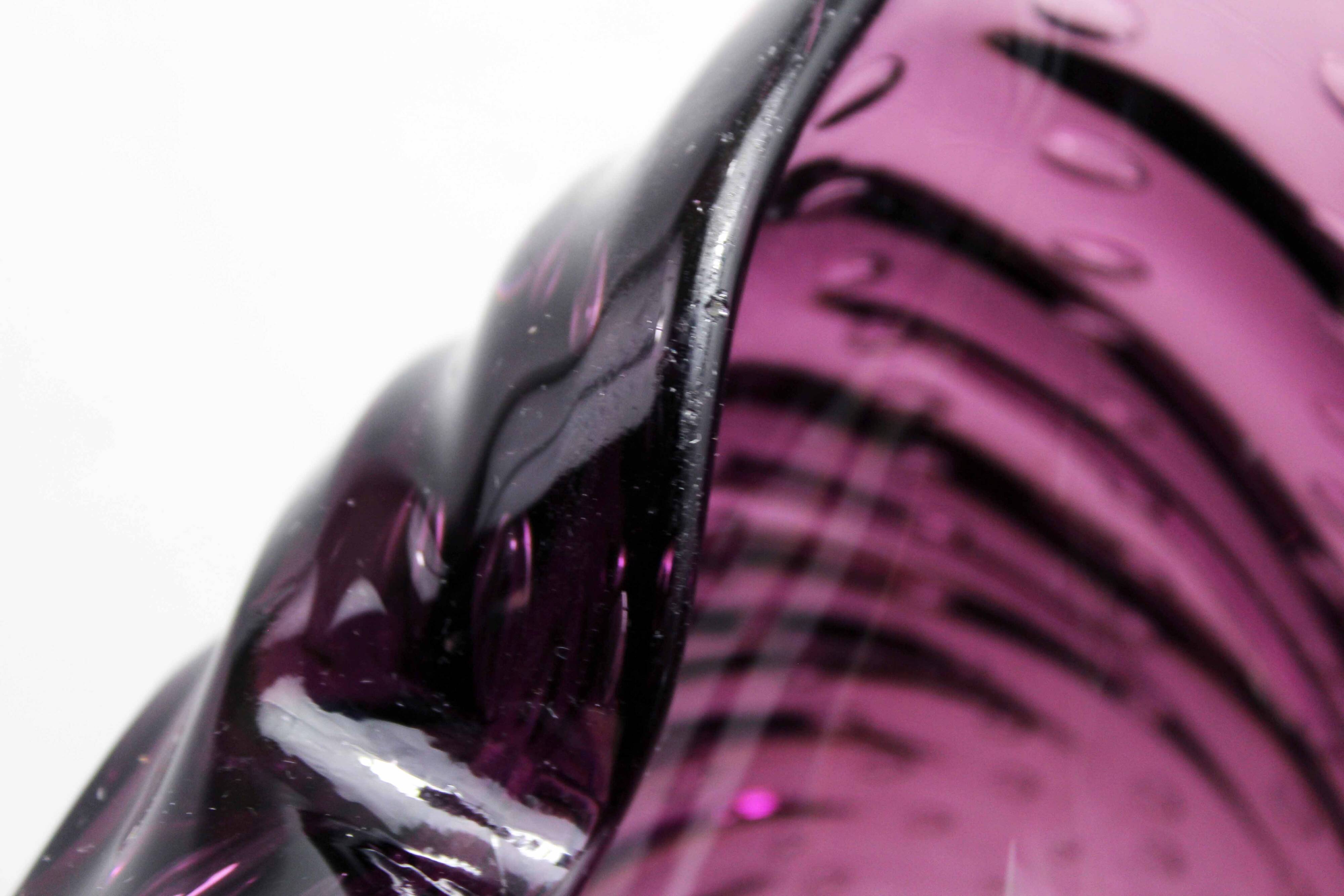 Purple murano glass ashtray