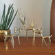 Gazelle or Antelope brass statues