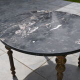 Black marble coffee table