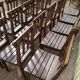 Ensemble lot de 20 chaises en bois de bistrot