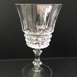 6 assorted crystal wine glasses
