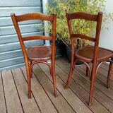 Paire d'ancienes chaises bistrot Luterma