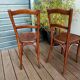 Paire d'ancienes chaises bistrot Luterma