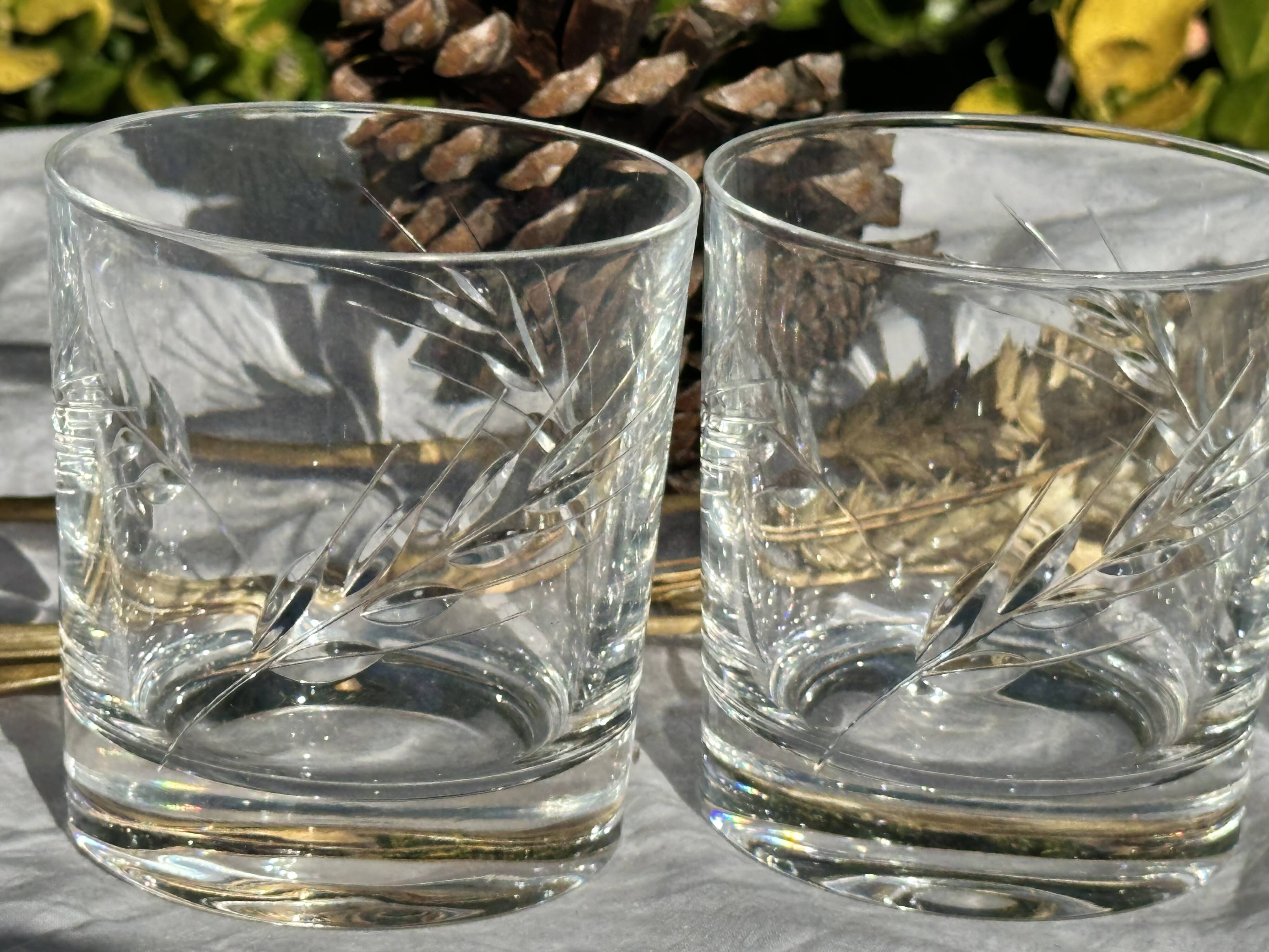 Set of Three 30cl Vintage Crystal Whisky Glasses // Epi Model // Art d