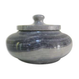 Veined grey marble box
