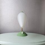 Pastel and gold green table lamp, France
